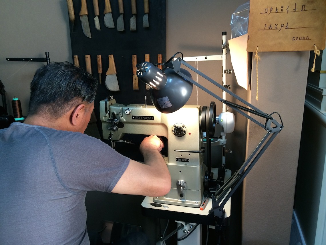 ミシンかけちょります