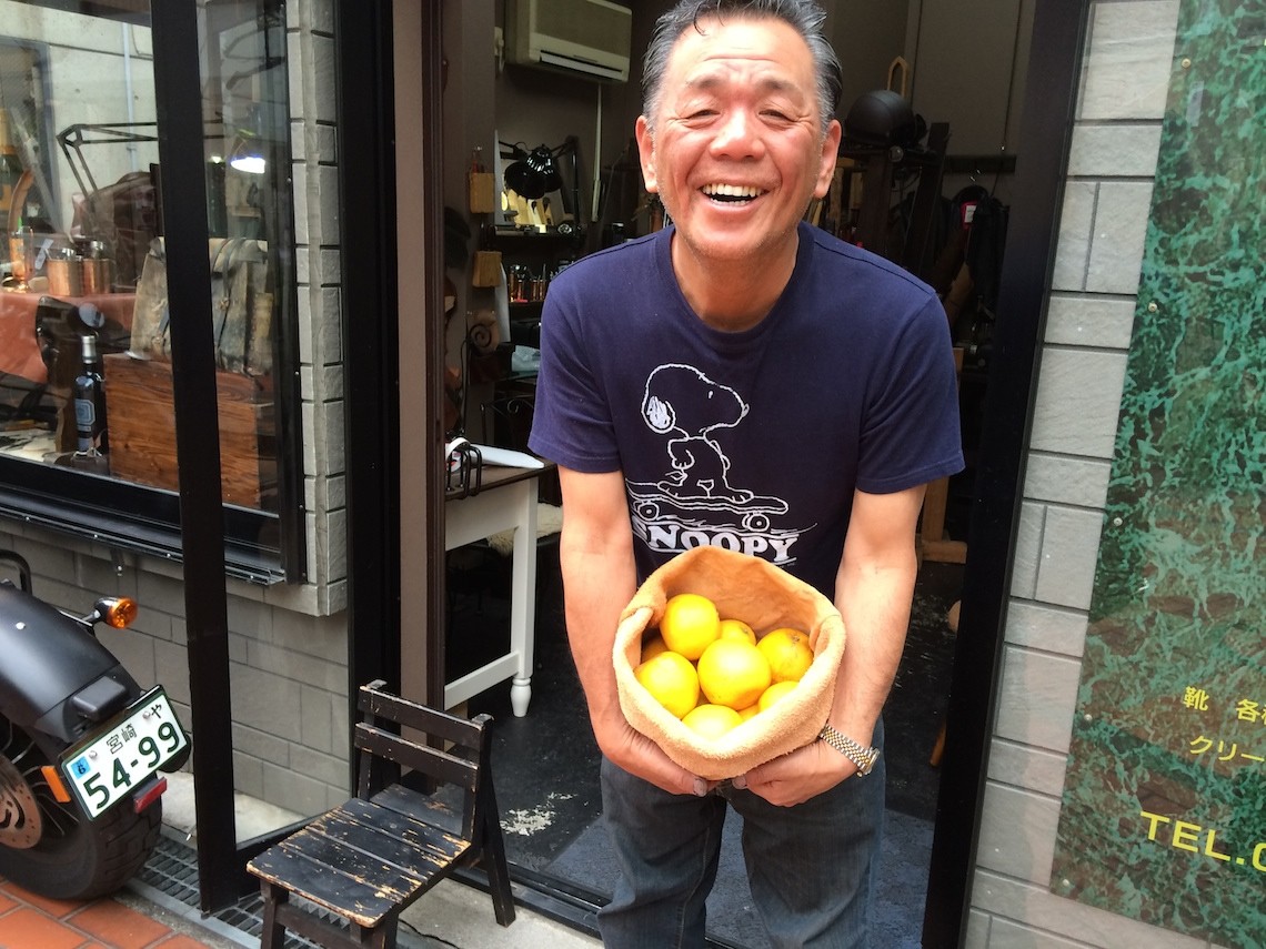 フルーツバッグ たんかん入れてます